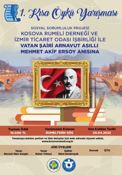 KOSOVA RUMELİ DERNEĞİ “RUMELİDEN GÖÇ” TEMALI KISA ÖYKÜ YARIŞMASI