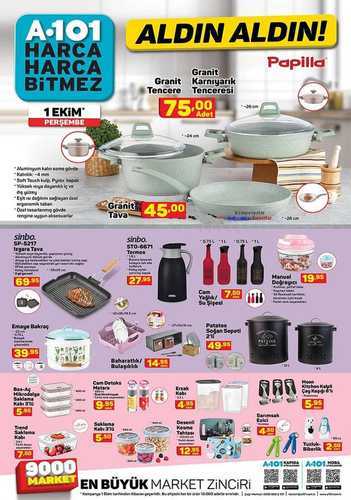 A101 1 Ekim 2020 Aktüel Katalog İndirimleri Balkan Günlüğü Gazetesi